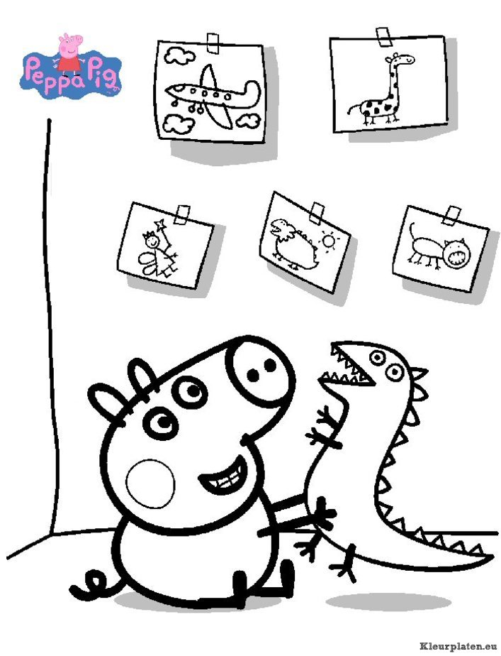 Peppa De Big Kleurplaten Kleurplaten Eu