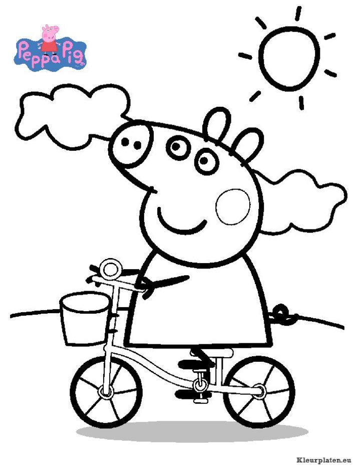Peppa De Big Kleurplaten Kleurplaten Eu