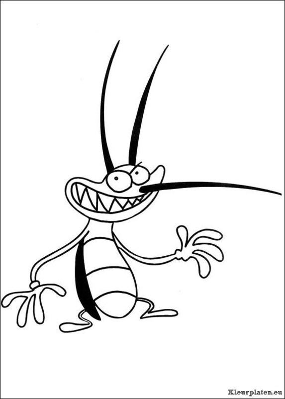 Oggy En De Kakkerlakken Kleurplaten Kleurplaten Eu