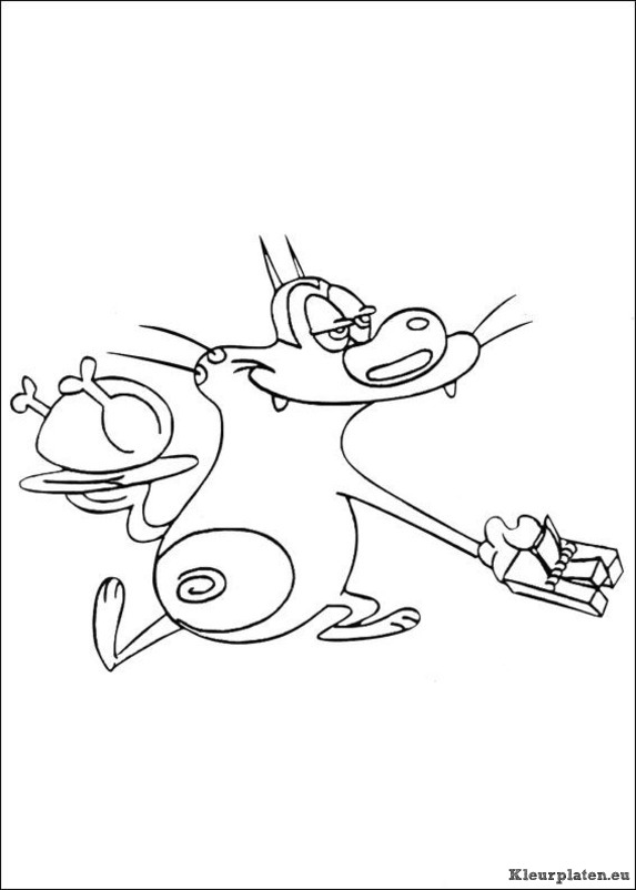 Oggy En De Kakkerlakken Kleurplaat 335934 Kleurplaat