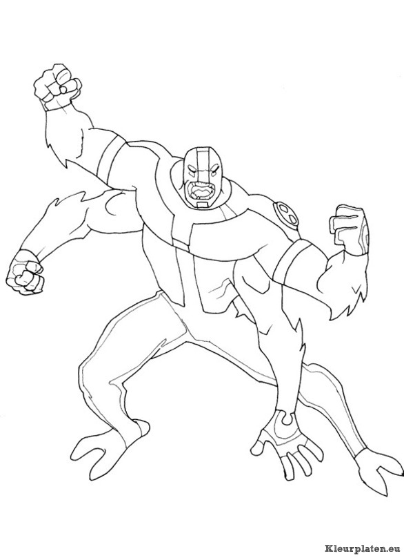 ben 10 kleurplaat