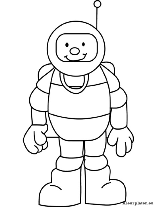 Astronaut kleurplaten