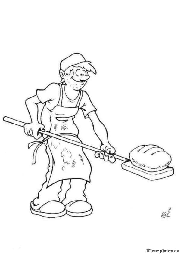 Bakker kleurplaten