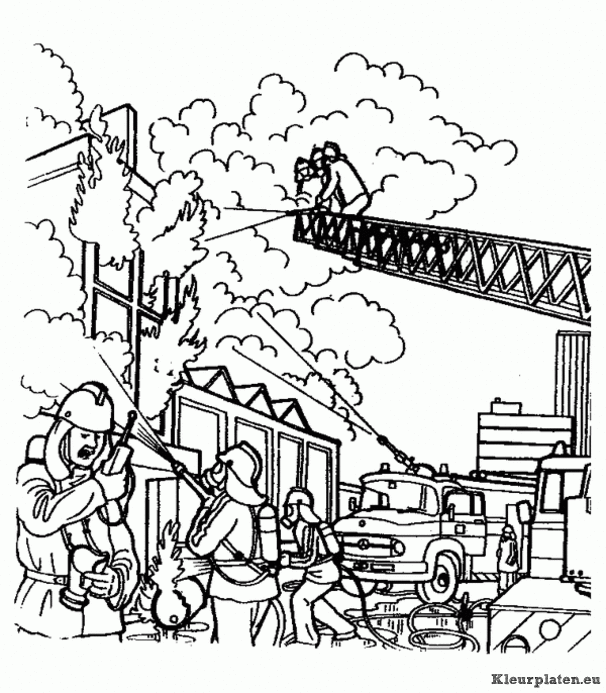 Brandweer kleurplaten