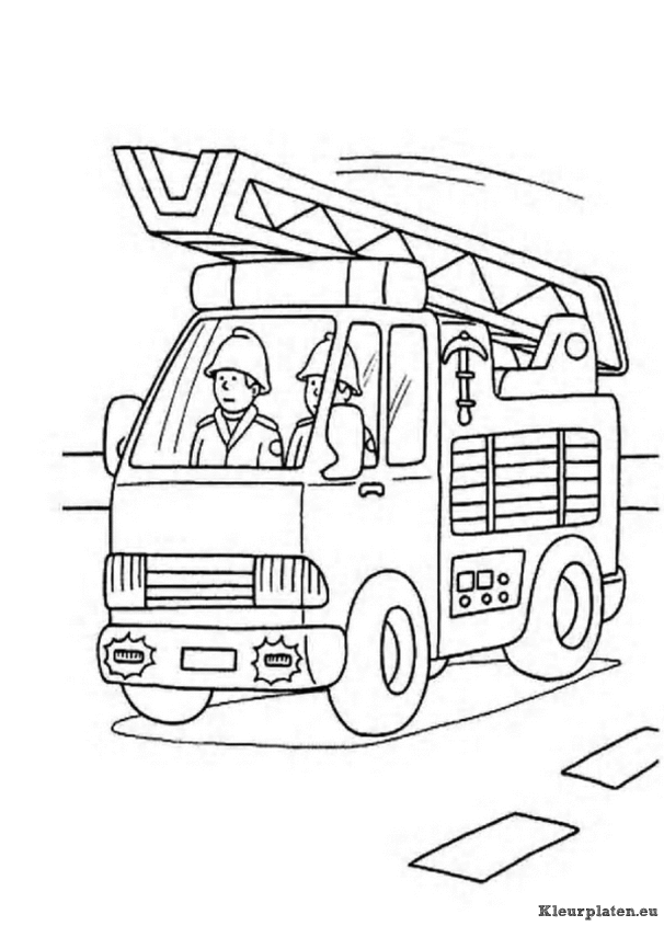 Brandweer kleurplaten