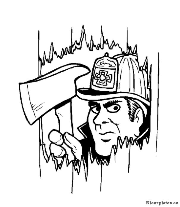 Brandweer kleurplaten