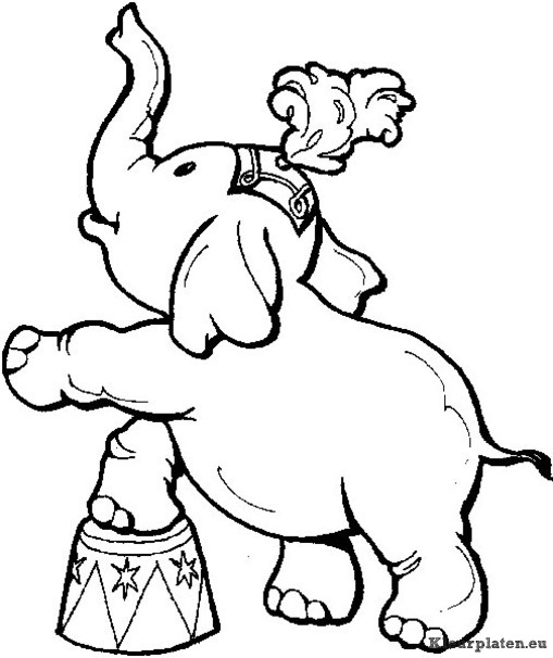 Circus kleurplaten