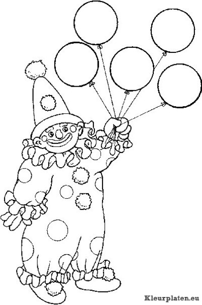 Circus kleurplaten