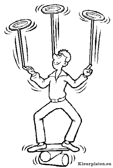 Circus kleurplaten