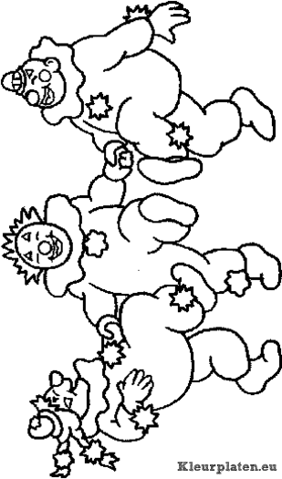 Circus kleurplaten