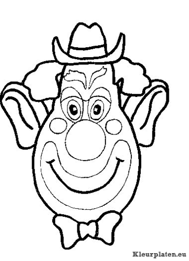 Clowns kleurplaten