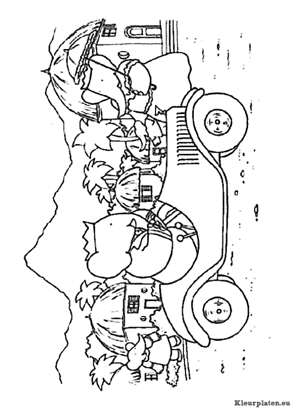 Babar de olifant kleurplaat