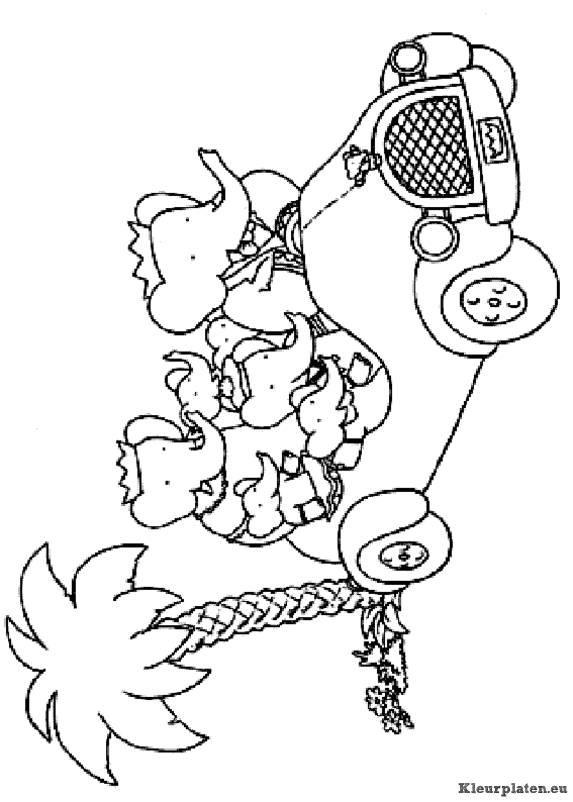 Babar de olifant kleurplaten