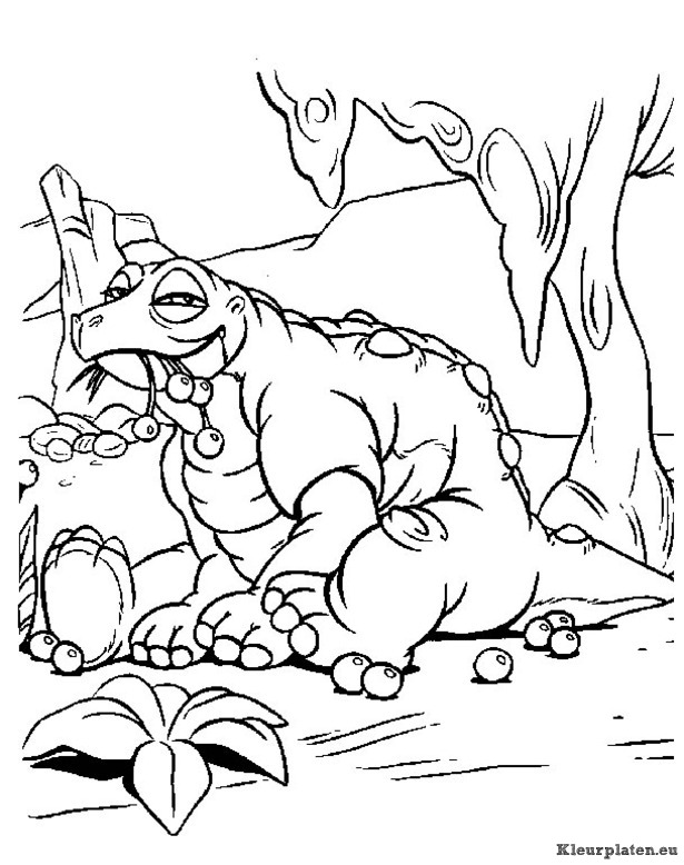 Baby dinosaurussen kleurplaten