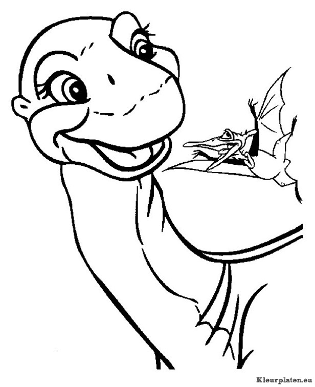 Baby dinosaurussen kleurplaten