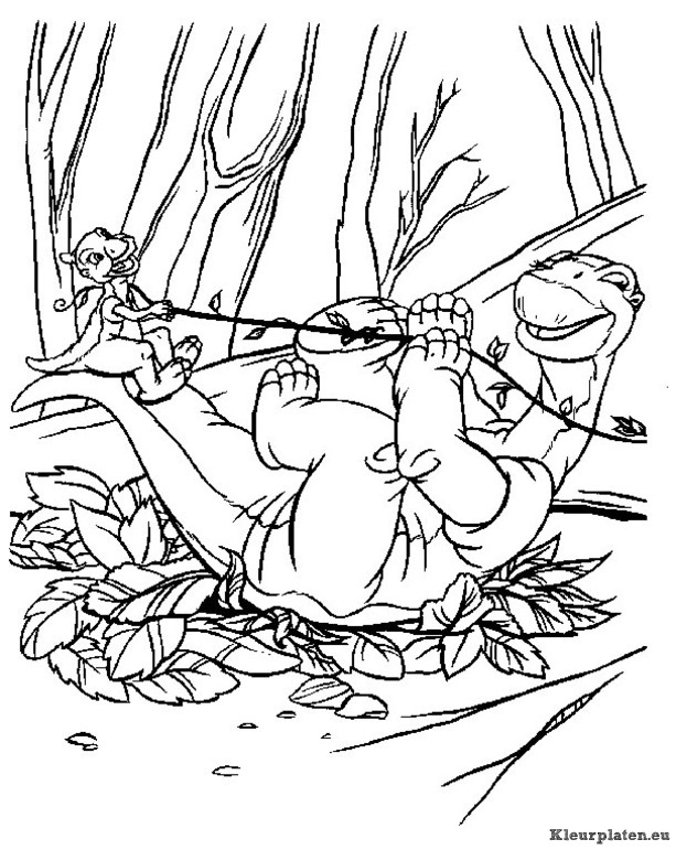 Baby dinosaurussen kleurplaten