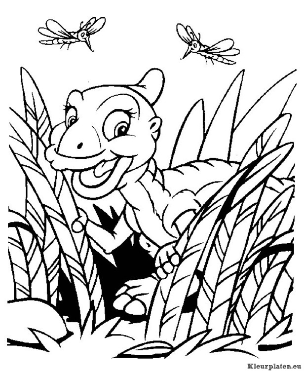 Baby dinosaurussen kleurplaten