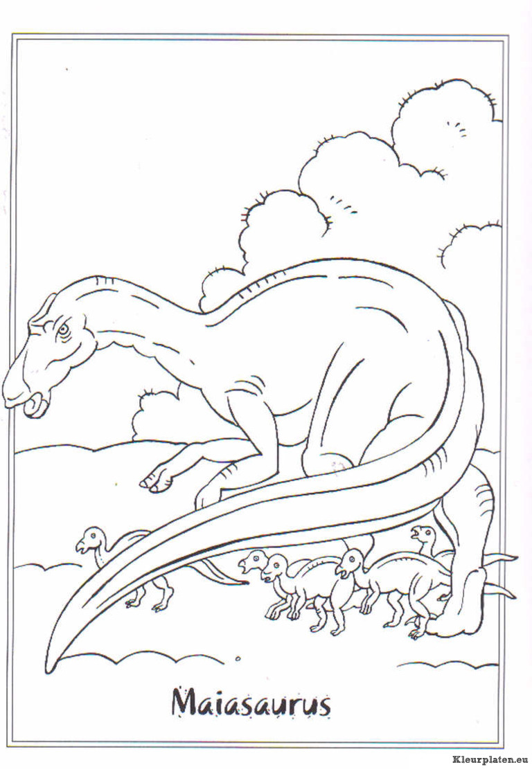 Dinosaurussen kleurplaten