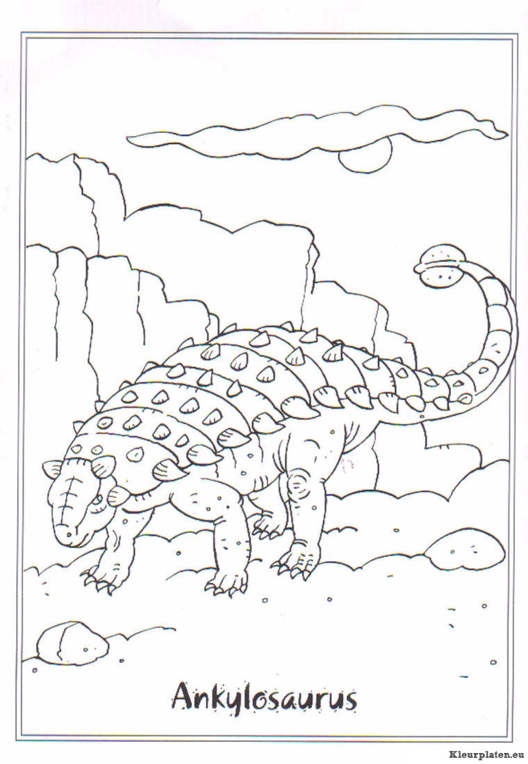 Dinosaurussen kleurplaten