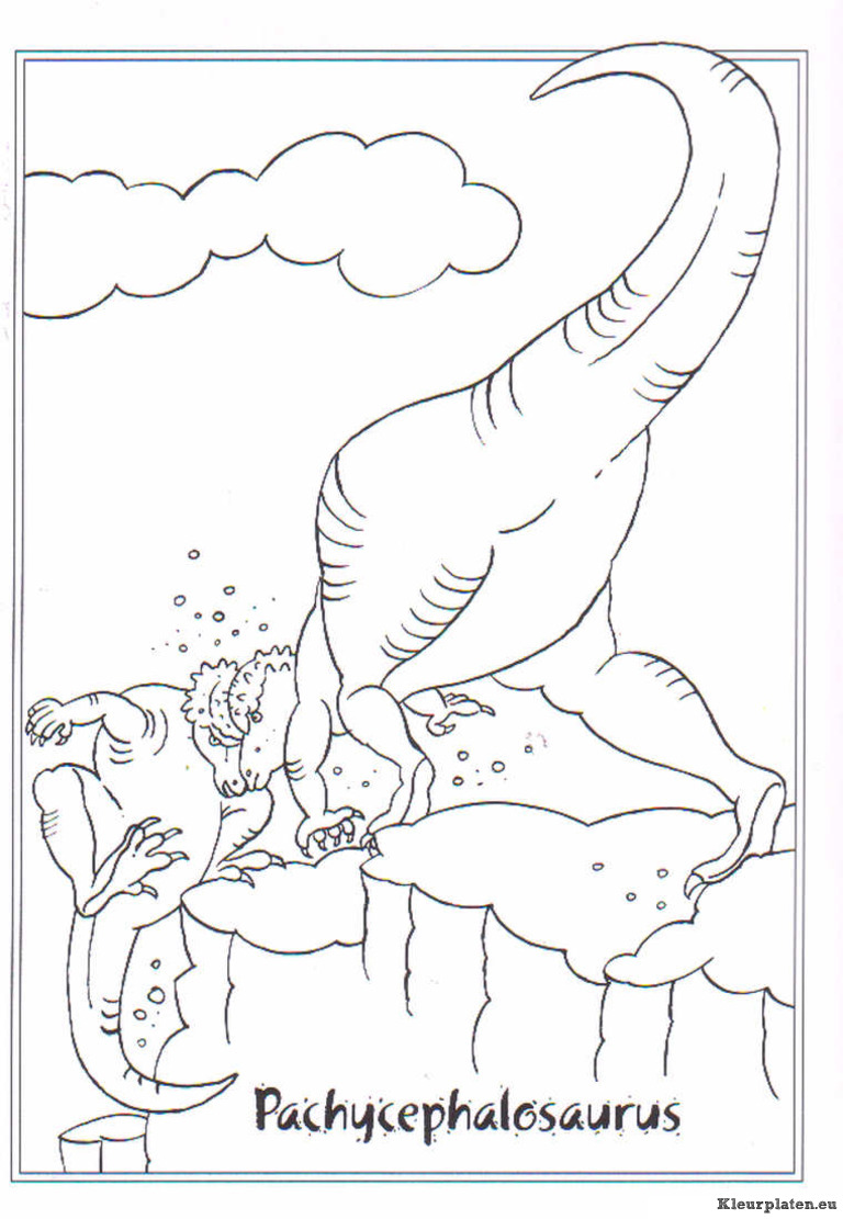 Dinosaurussen kleurplaten