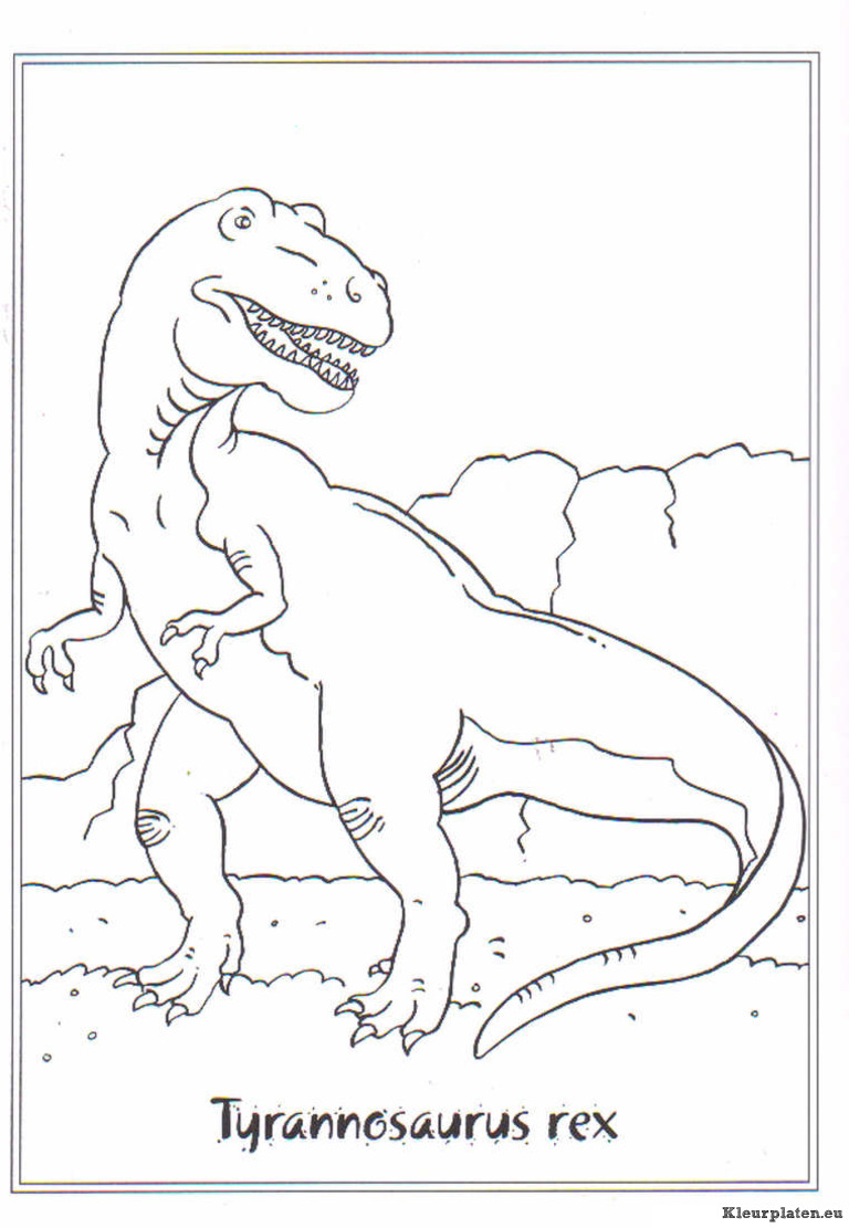 Dinosaurussen kleurplaten