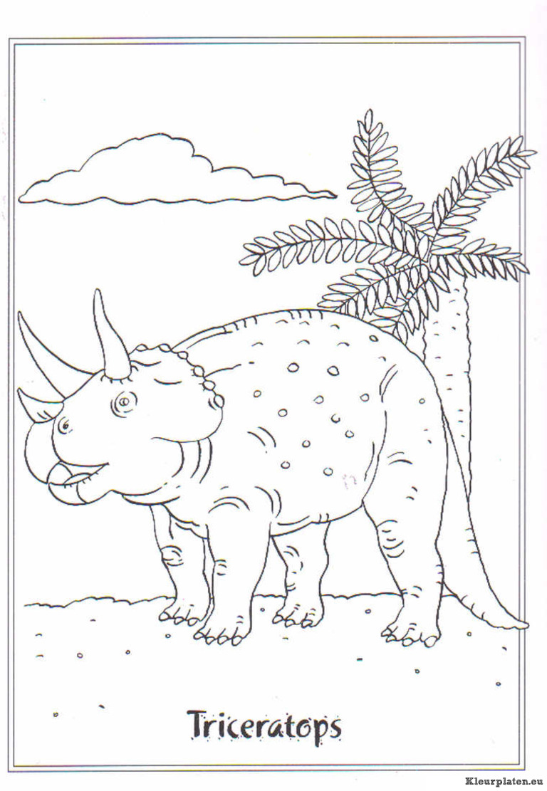 Dinosaurussen kleurplaten