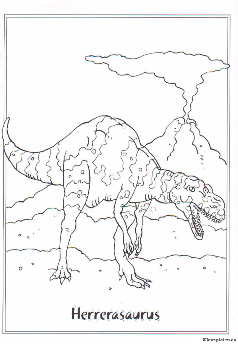 Dinosaurussen kleurplaten