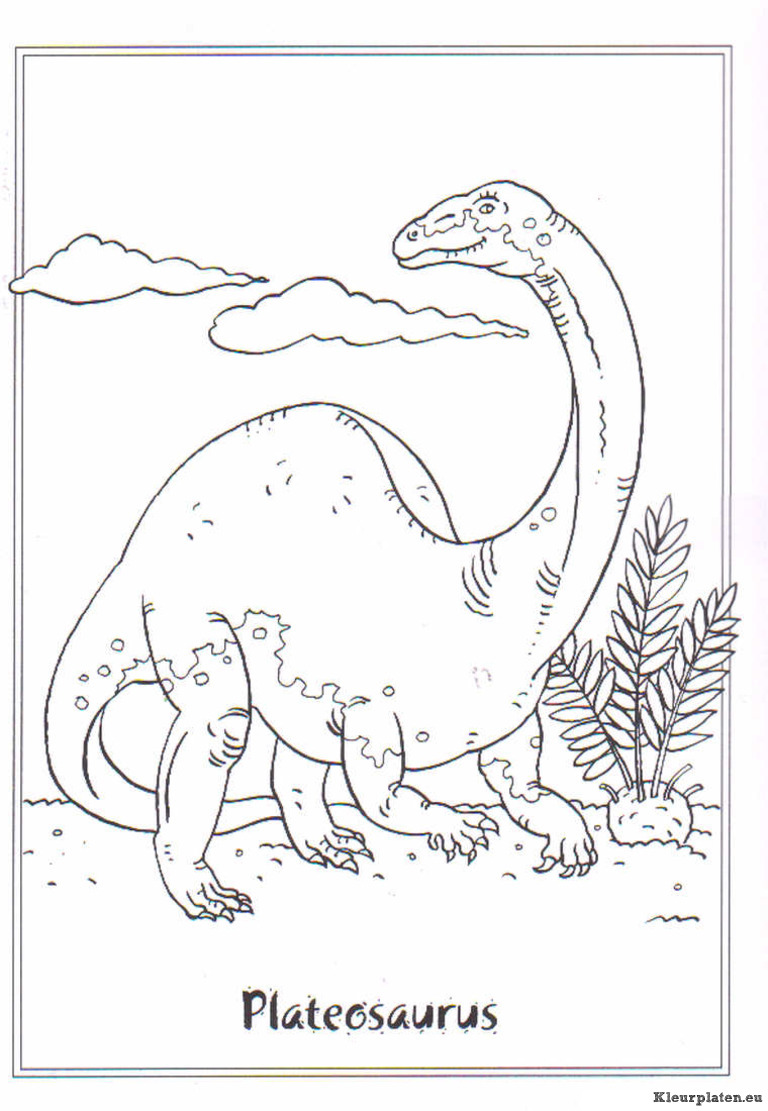 Dinosaurussen kleurplaten