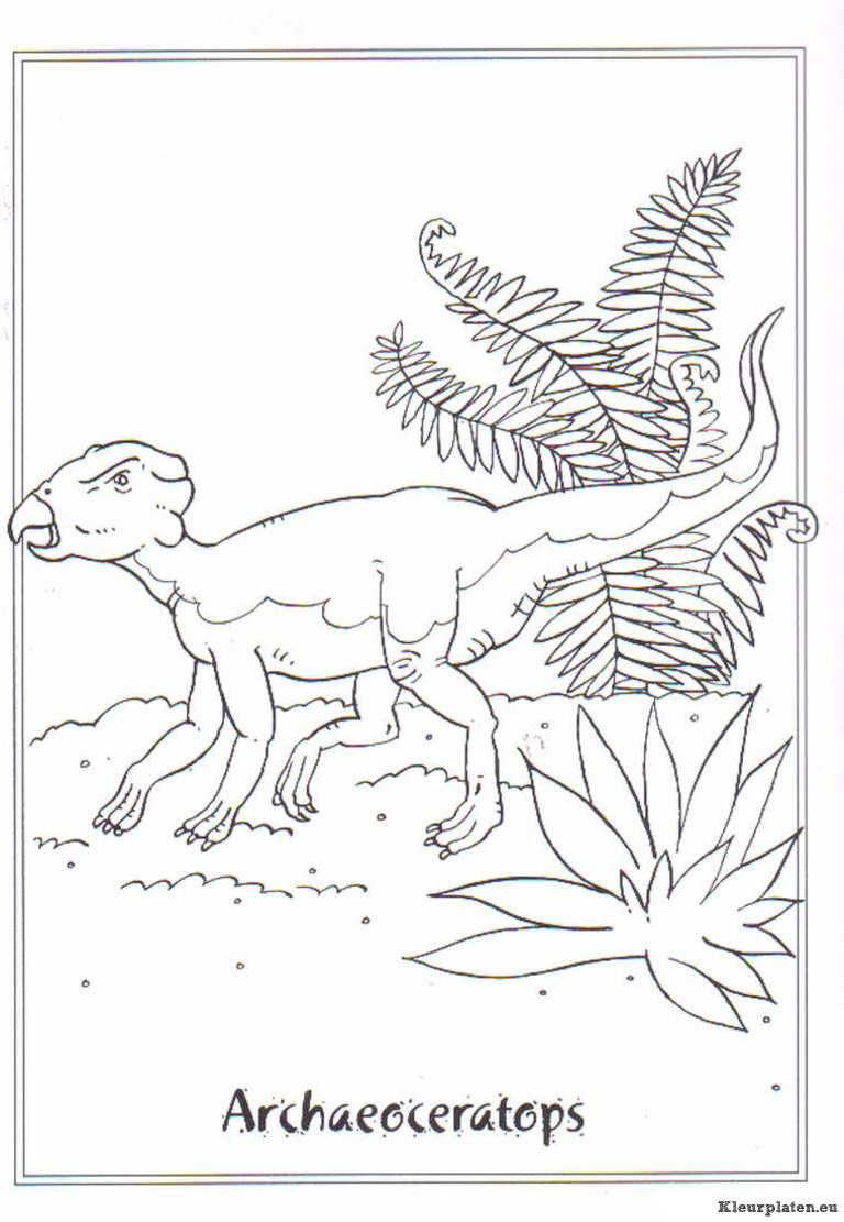 Dinosaurussen kleurplaten