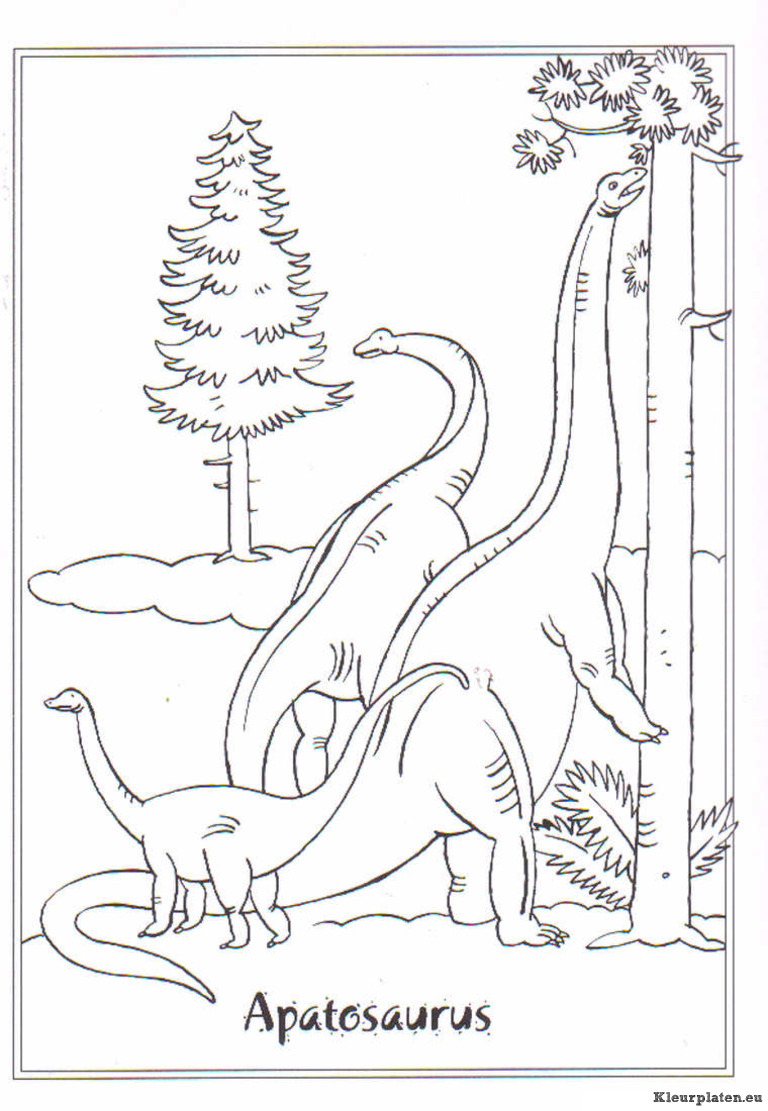 Dinosaurussen kleurplaten
