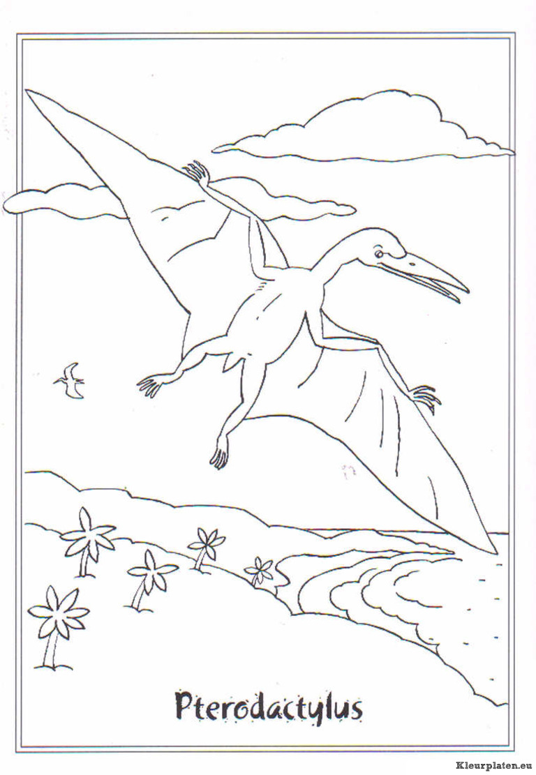 Dinosaurussen kleurplaten