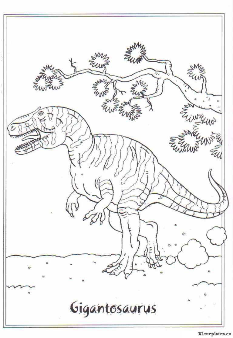 Dinosaurussen kleurplaten