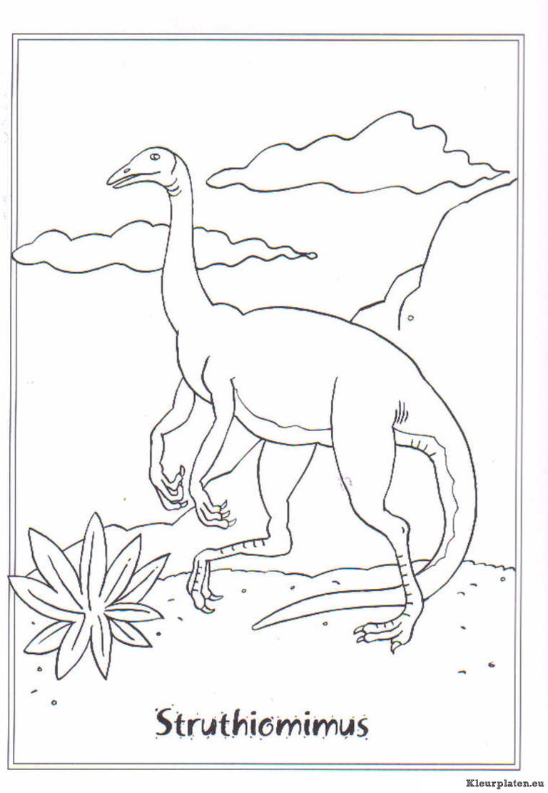 Dinosaurussen kleurplaten