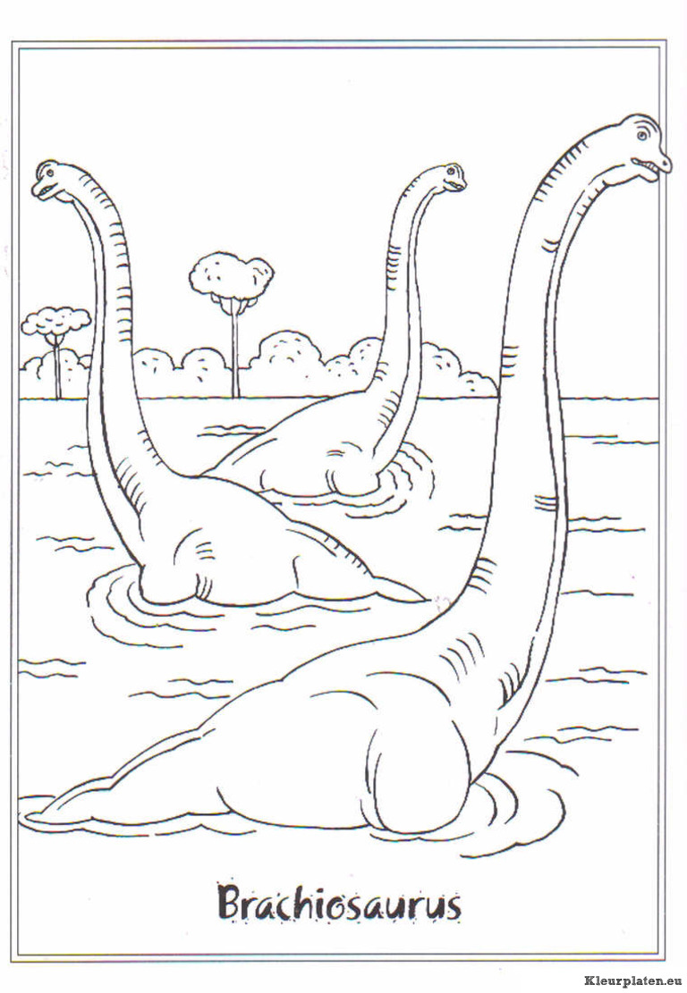 Dinosaurussen kleurplaten