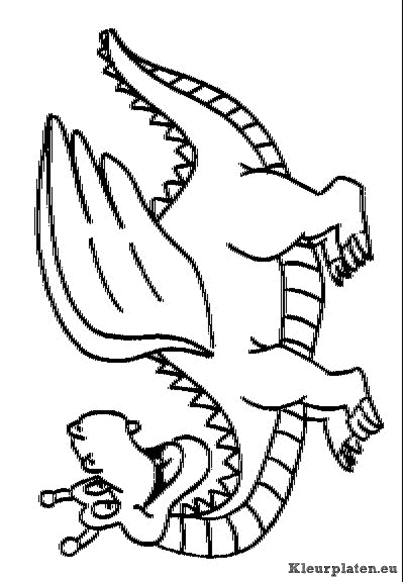 Draken kleurplaten