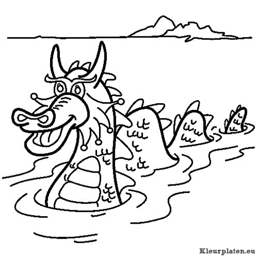 Draken kleurplaten
