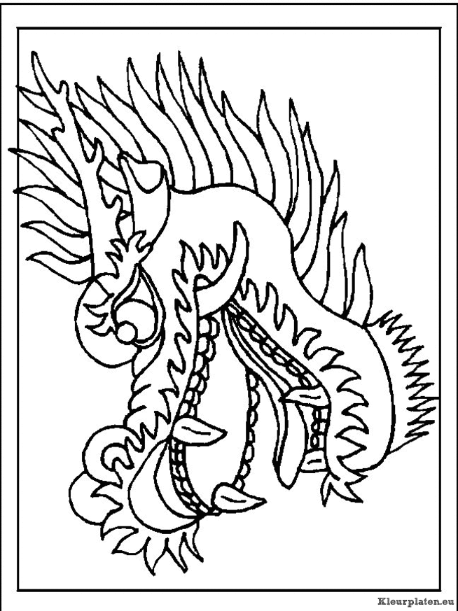 Draken kleurplaten