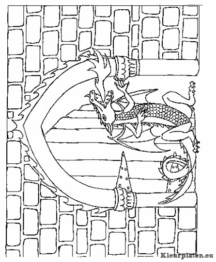 Draken kleurplaten