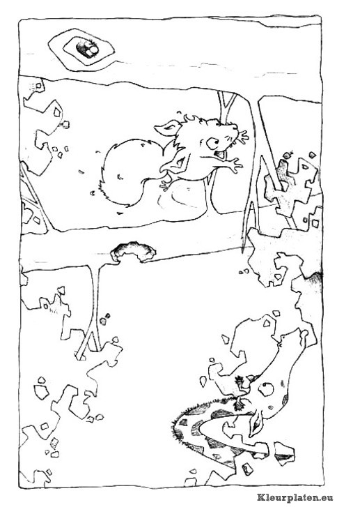 Eekhoorn kleurplaten