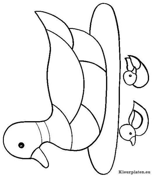 Eendjes kleurplaten
