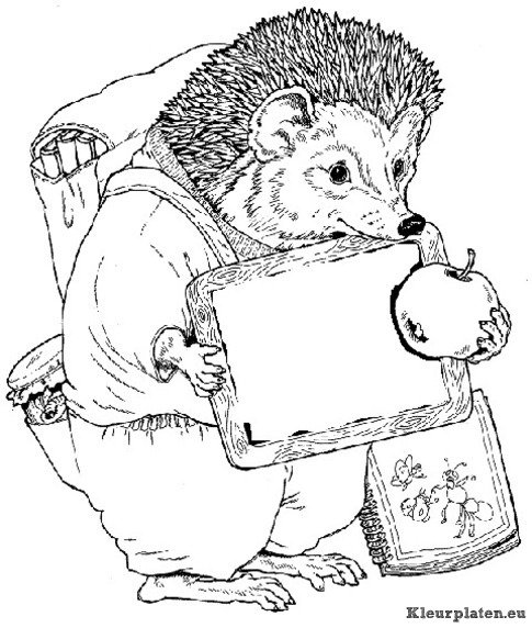 Egels kleurplaten