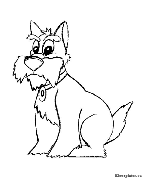 Honden kleurplaten