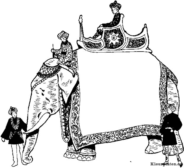 Olifanten kleurplaten