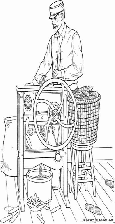 Op de boerderij kleurplaten
