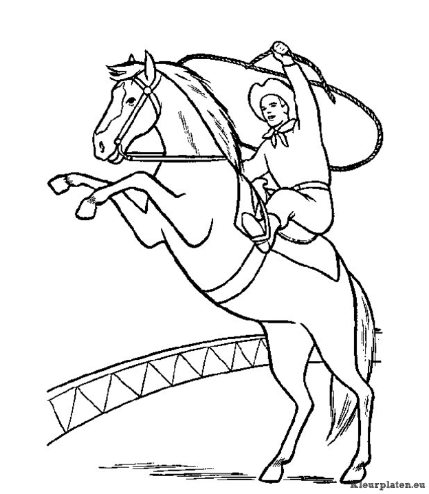 Paarden kleurplaten
