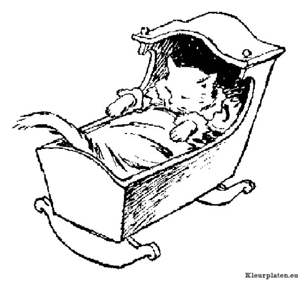 Poezen en katten kleurplaten