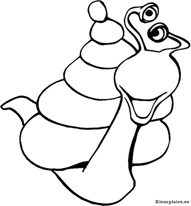 Slakken kleurplaten