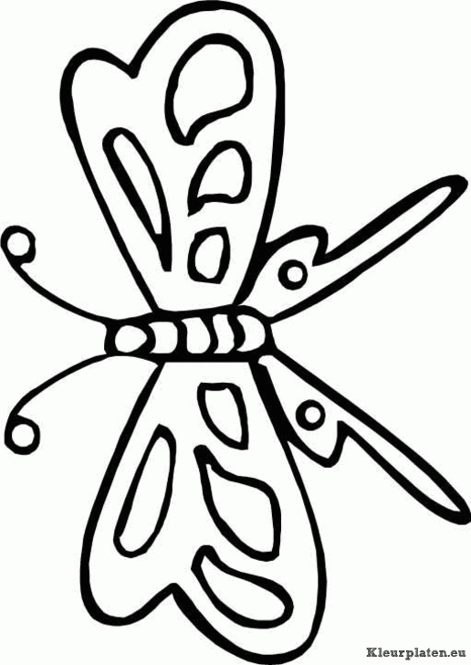Vlinders kleurplaten