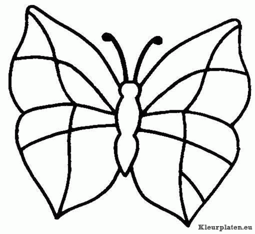 Vlinders kleurplaten
