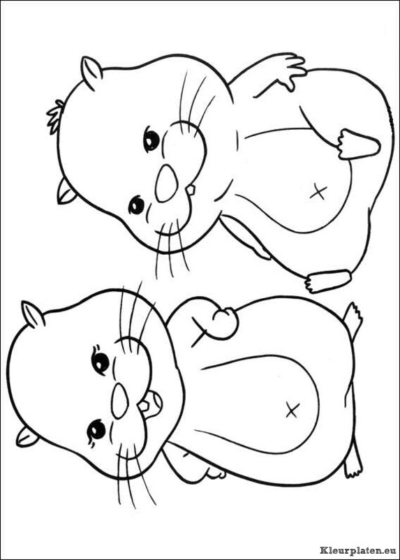 Zhu zhu pets kleurplaten